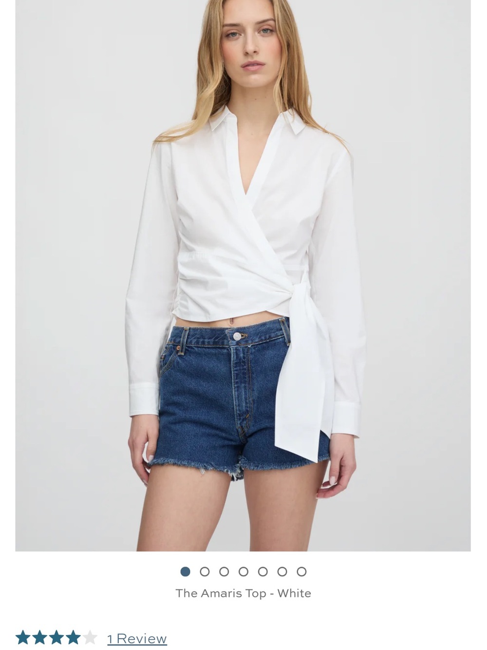 Hill House Amaris Wrap Top - White - Picture 1 of 2